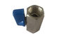 ISO9001 / CE 1 بوصة الكرة الصمامات الفولاذ المقاوم للصدأ 304 BSP FF الخيوط المزود